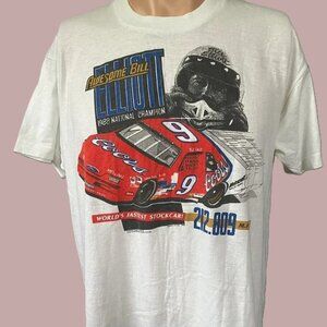 Vtg 90s Bill Elliott Nascar T-shirt, Nascar Racing Shirt, Nascar Fan Shirt